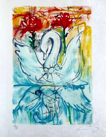 Lithograph Dali - The Ugly Duckling