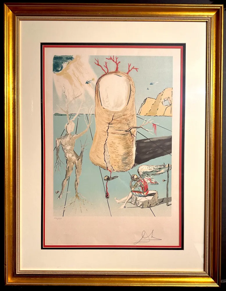 Lithograph Dali - The Vision of The Angel of Cap Creus - The Thumb