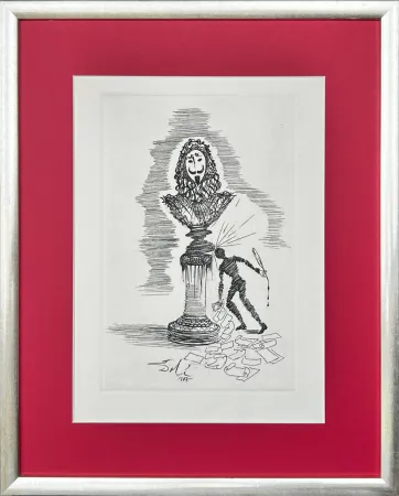 Engraving Dali - The Writer's Whim