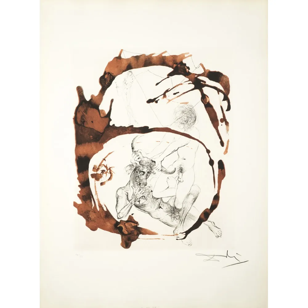 Drypoint Dali - Theseus