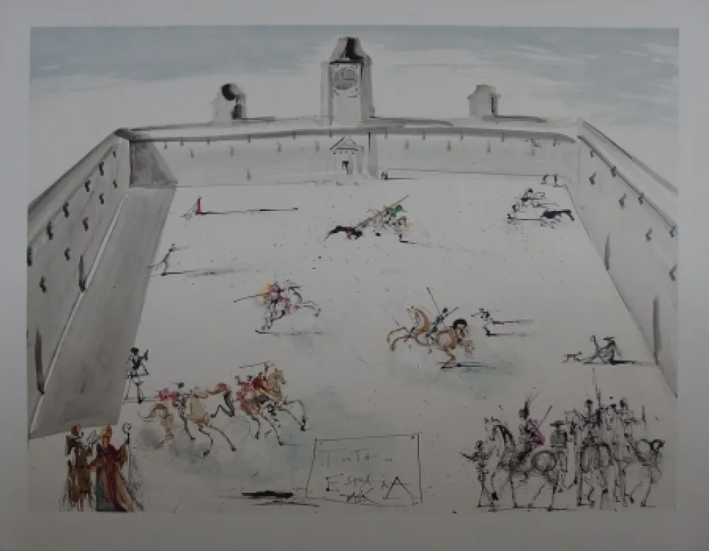 Lithograph Dali - Tienta