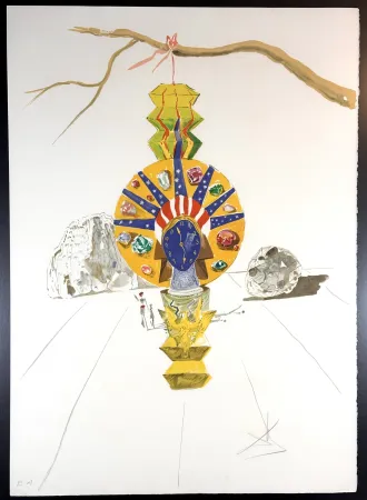 Lithograph Dali - Time American Clock