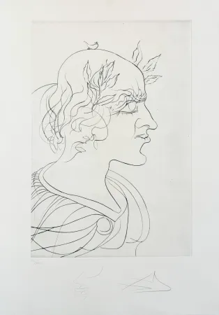 Lithograph Dali - Trajan