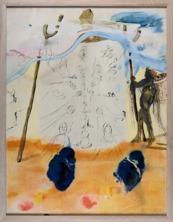 Lithograph Dali - Transmission des traditions, 1974