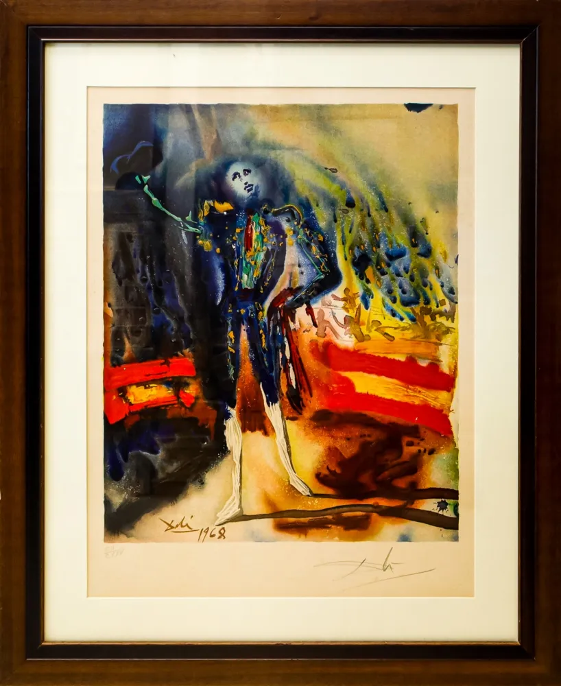 Lithograph Dali - Tribute to Escamillo