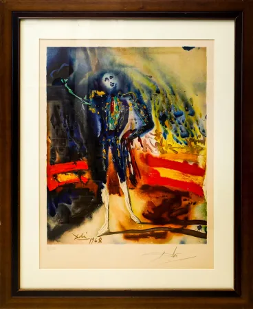 Lithograph Dali - Tribute to Escamillo
