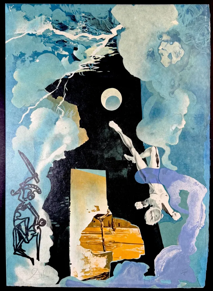 Lithograph Dali - Trilogy of Love The Eternity of Love (The Tower)