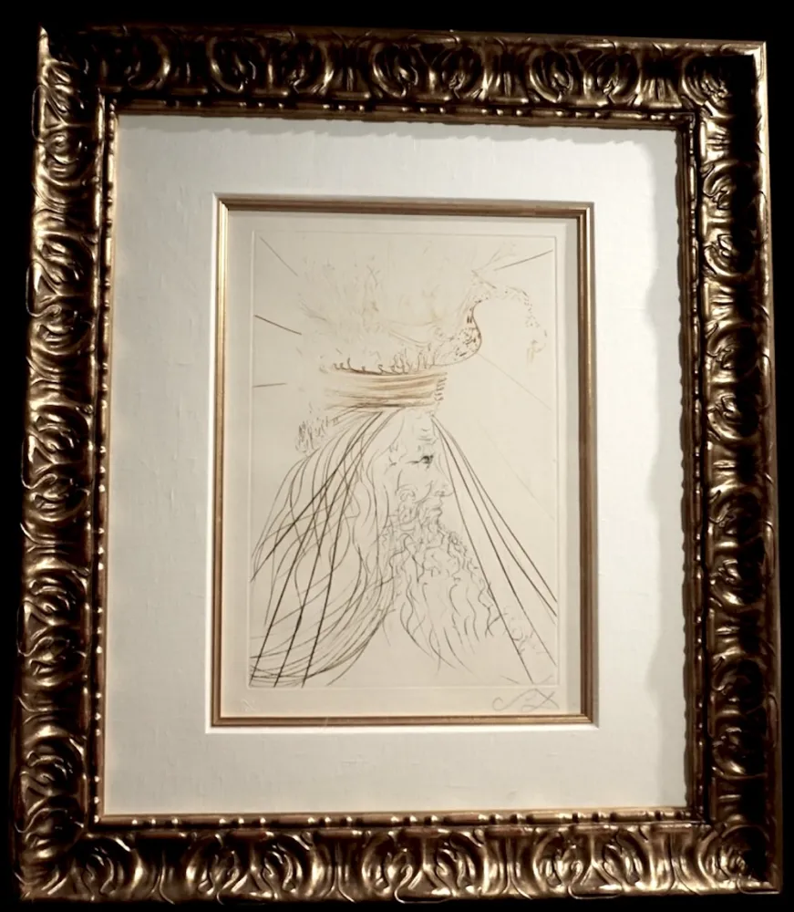 Etching Dali - Tristan et Iseult King Marc