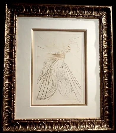 Etching Dali - Tristan et Iseult King Marc