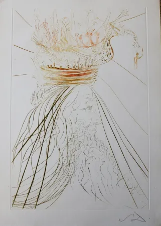 Etching Dali - Tristan et Iseult : Le Roi Marc