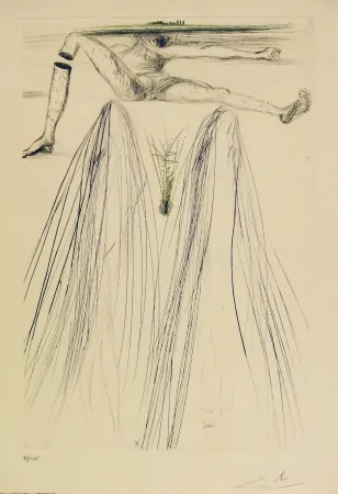 Etching And Aquatint Dali - Tristan et Iseult - The Giant Beliagog