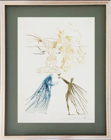 Engraving Dali - Tristram and Iseult