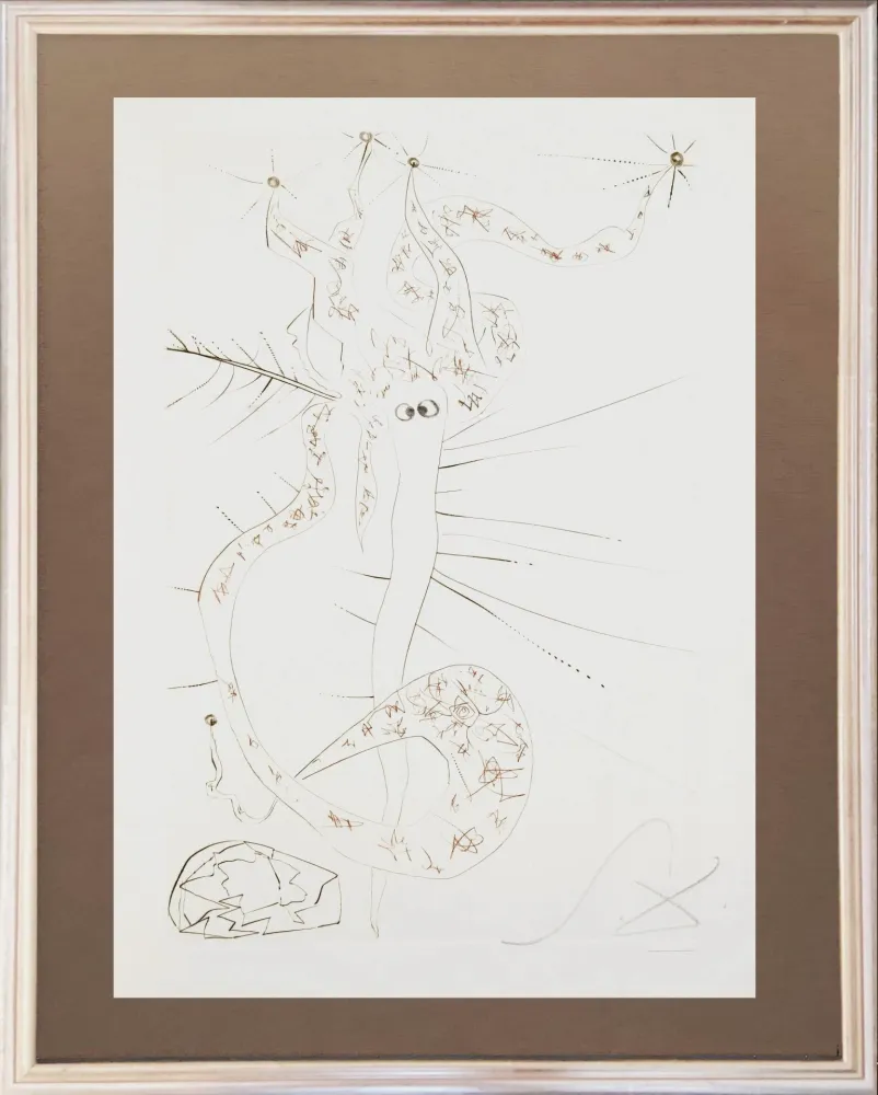 Engraving Dali - Tristram the Mad