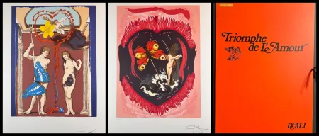 Lithograph Dali - Triumph of Love Suite with Original Portfolio Case