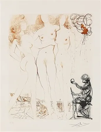 Engraving Dali - Trois Graces