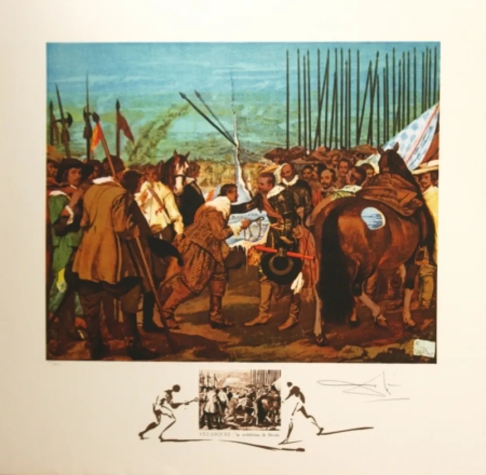 Lithograph Dali - 	Velasquez 