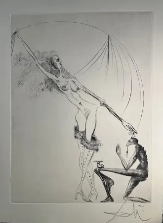 Drypoint Dali - Venus a la fourrure
