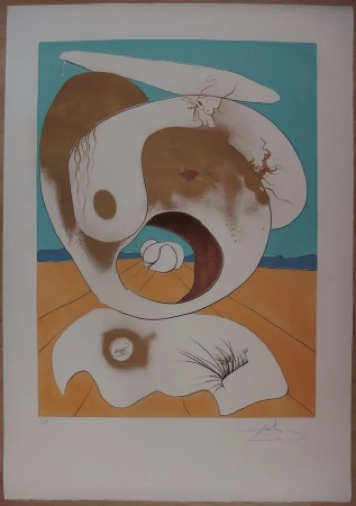 Engraving Dali - Vision planétaire