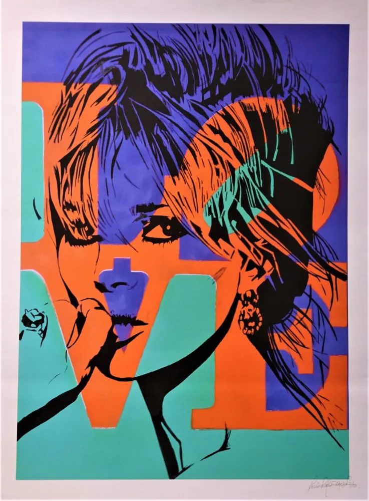 Screenprint Darbon - LOVE KATE