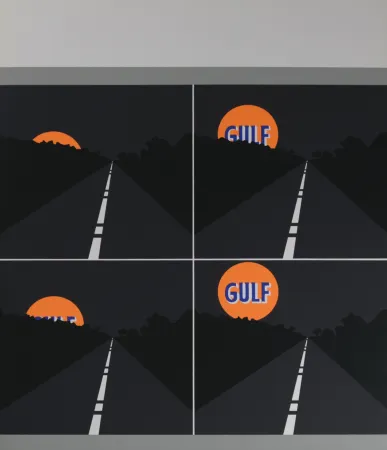 Screenprint D'arcangelo - Abstract composition, 1971