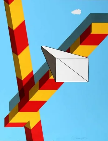 Screenprint D'arcangelo - Landscape