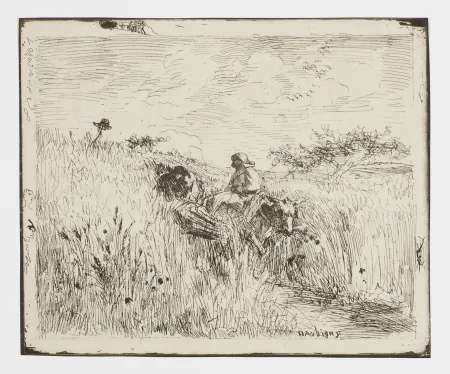 No Technical Daubigny - Sentier dans les Blés (The Path in the Wheatfield)