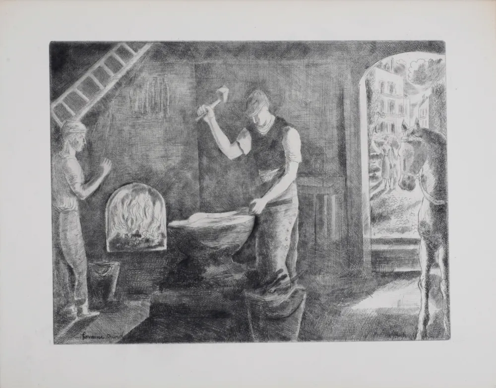 Engraving David - Forgeron, 1946
