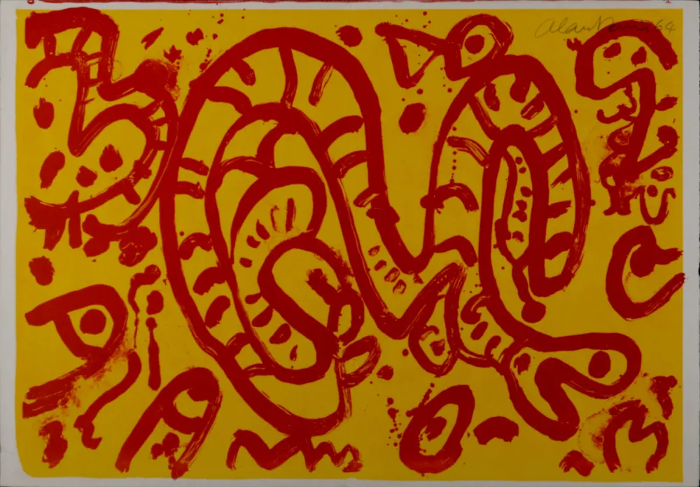 Lithograph Davie - 1 Cent Life, 1964 - Hand-Signed! 