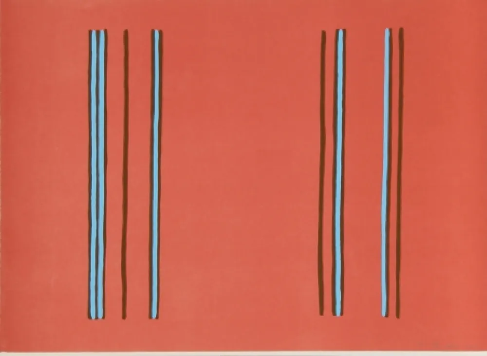 Lithograph Davis - Lilac