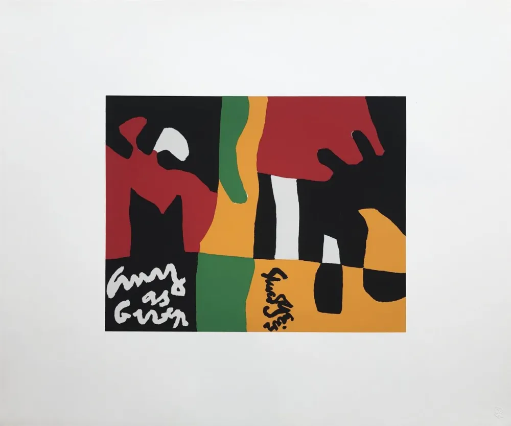 Screenprint Davis - Untitled from Ten Works by Ten Painters Portfolio