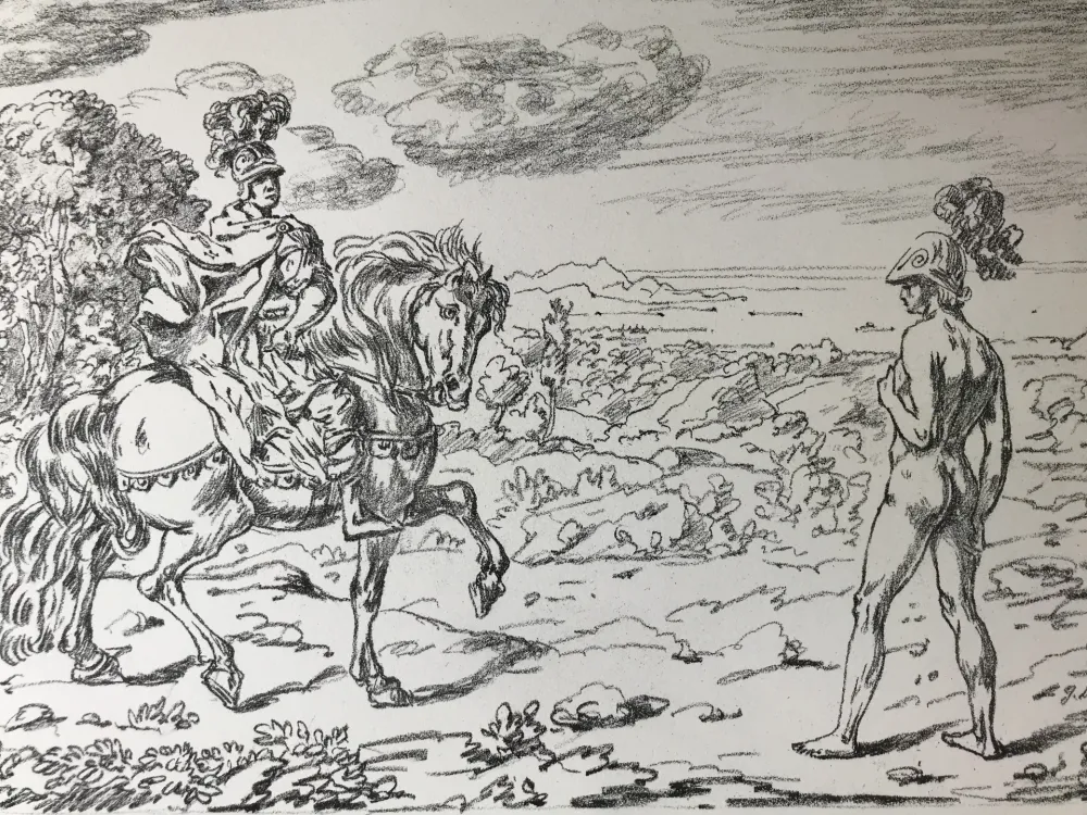 Lithograph De Chirico - Alexandros