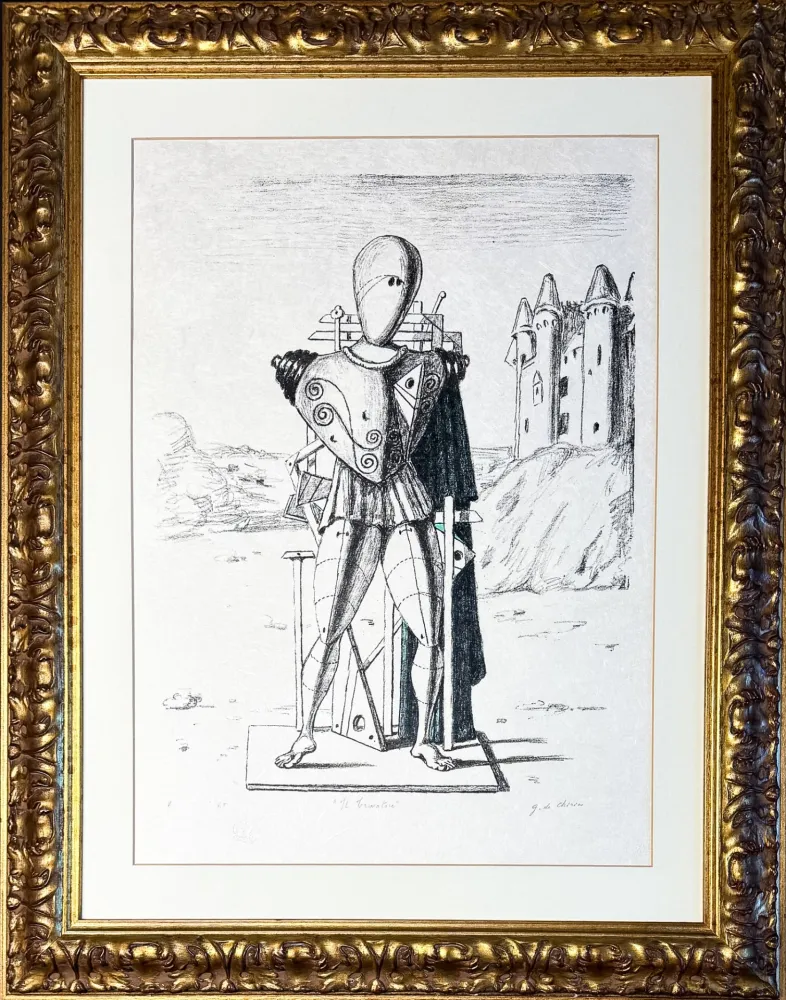 Lithograph De Chirico - Giorgio de Chirico (1888–1978) - Il trovatore 