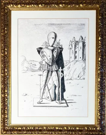 Lithograph De Chirico - Giorgio de Chirico (1888–1978) - Il trovatore 