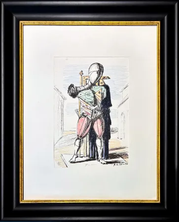 Lithograph De Chirico - Giorgio De Chirico (1888–1978) - Manichino - 6-colour lithography - 1964