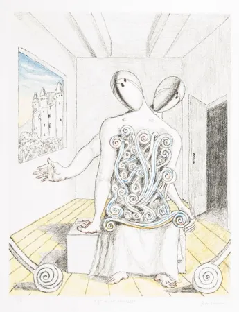 Lithograph De Chirico - Gli amici orientali