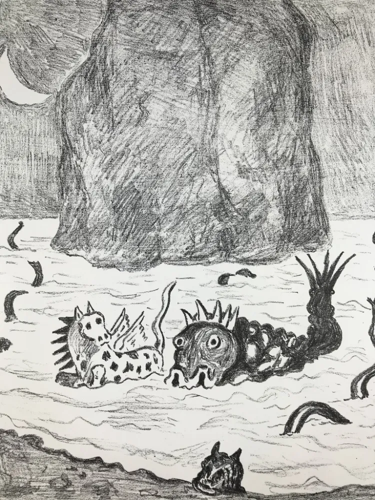 Lithograph De Chirico - I Mostri