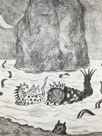 Lithograph De Chirico - I Mostri