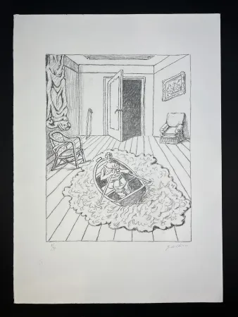 Lithograph De Chirico - Il ritorno di Ulisse