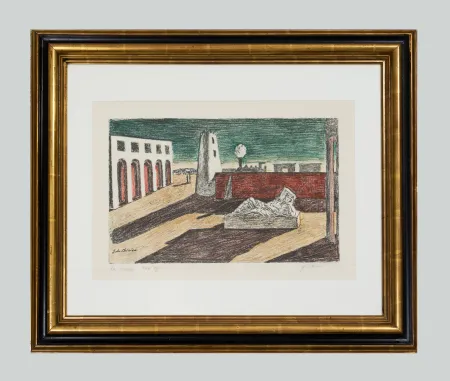Lithograph De Chirico - L'enigma del ritorno