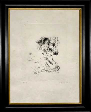 Engraving De Chirico - Testa di cavallo
