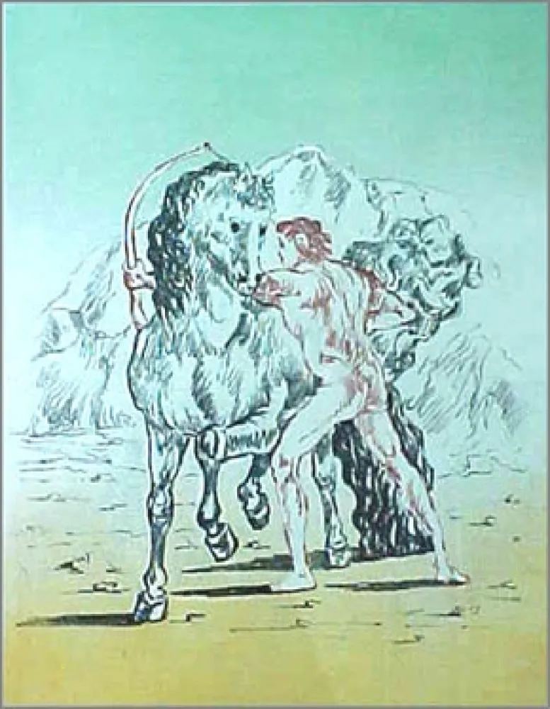 Lithograph De Chirico - Untitled