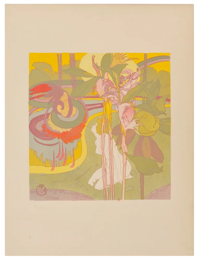 Lithograph De Feure - Dans le Rêve