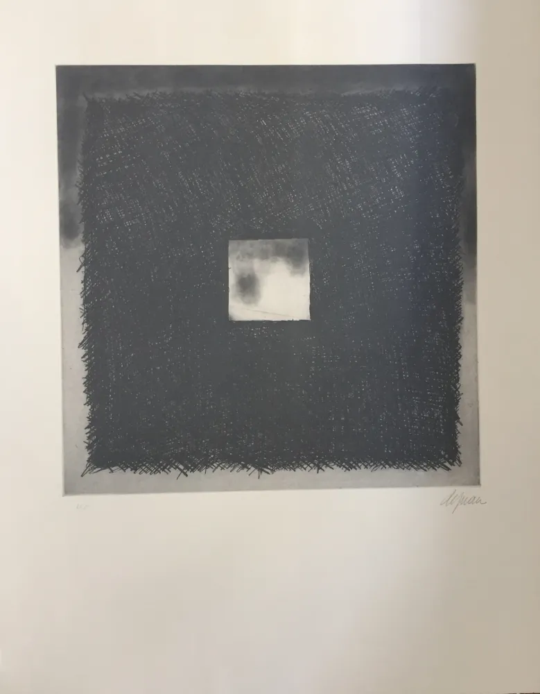 Etching And Aquatint De Juan - Cuadrado gris