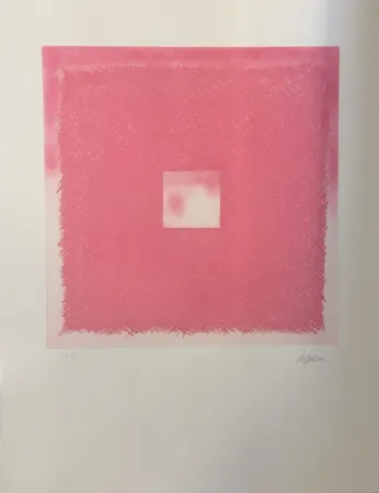 Etching And Aquatint De Juan - Cuadrado rosa