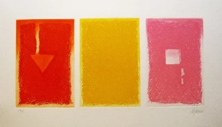 Etching And Aquatint De Juan - Triptica en color II