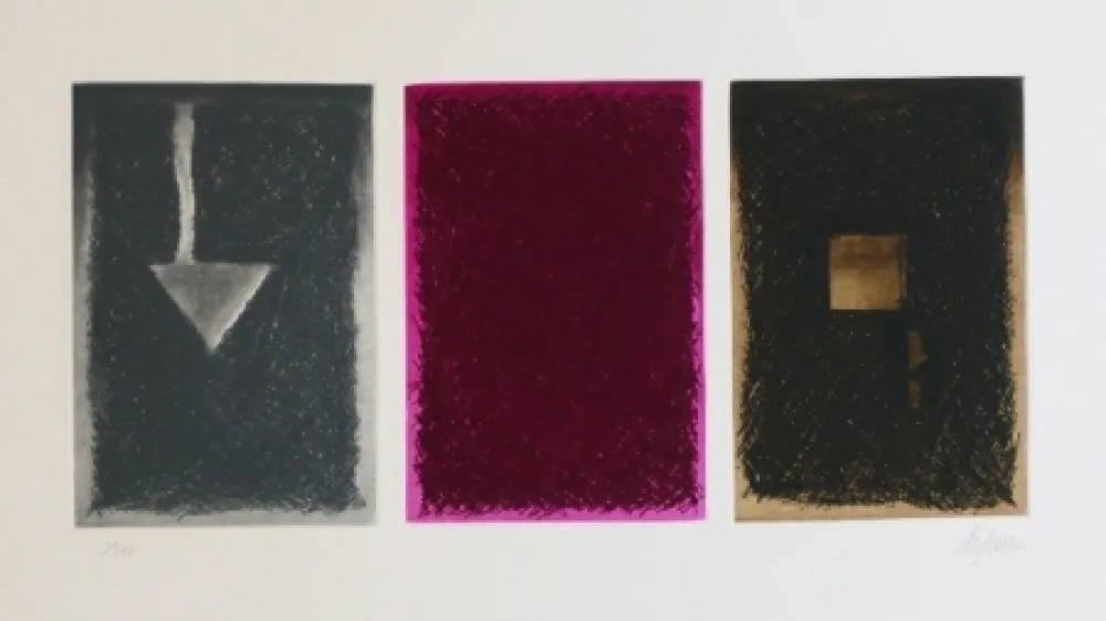 Etching And Aquatint De Juan - Triptico en color I