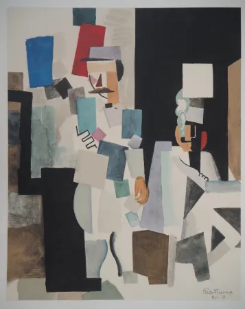 Lithograph De La Fresnaye - Après le défilé (Hommage à Fernand Léger)