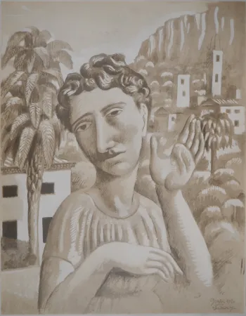 Lithograph De La Fresnaye - Le rêveur de Grasse