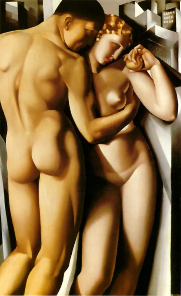 Screenprint De Lempicka - Adam And Eve