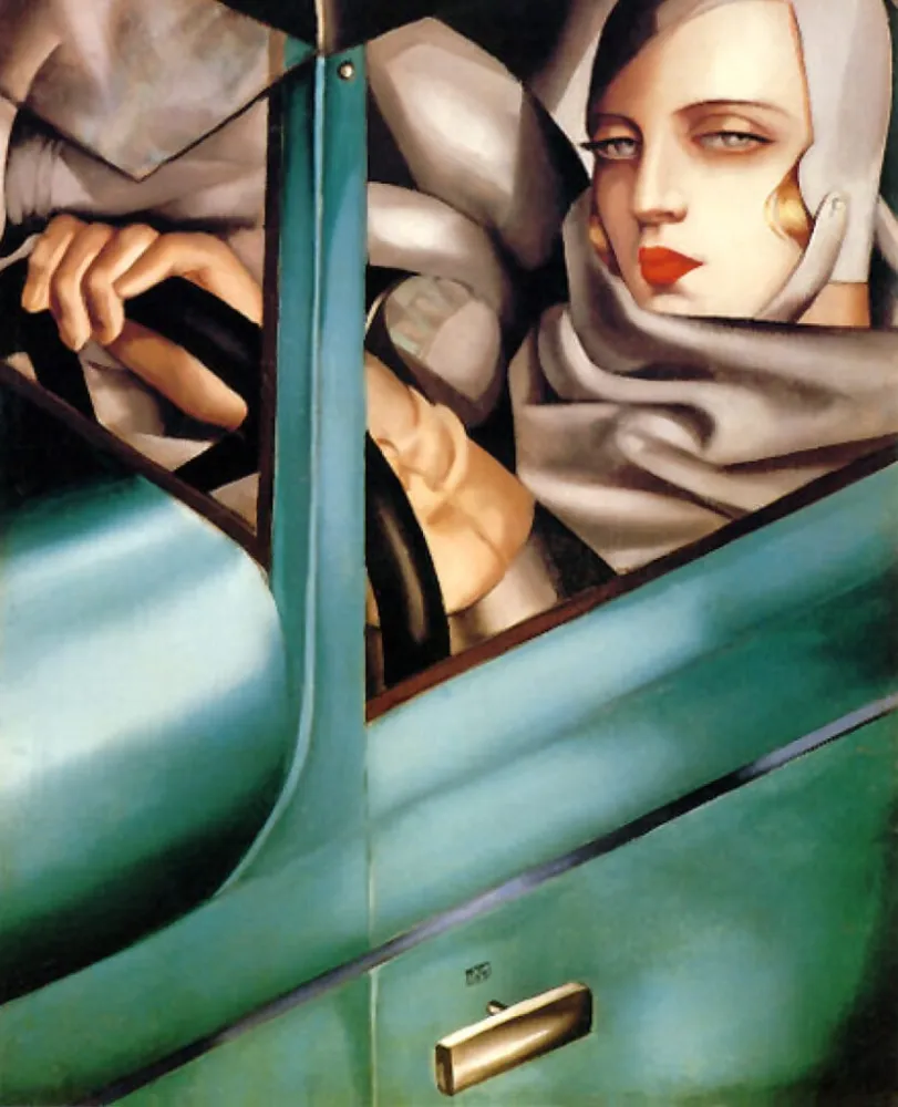 Lithograph De Lempicka - Autoportrait 